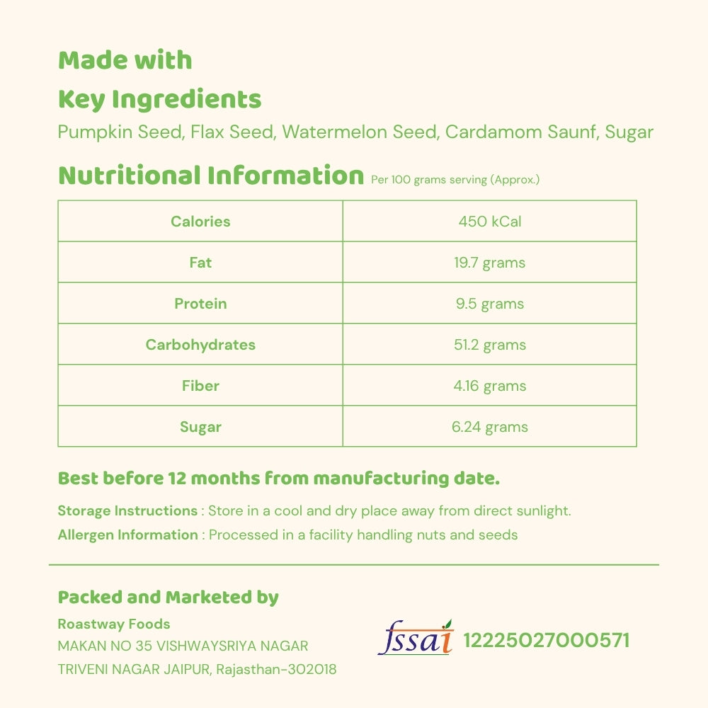 Seeds Mukhwas – Crunchy Roasted Premium Mouth Freshener (150 g)