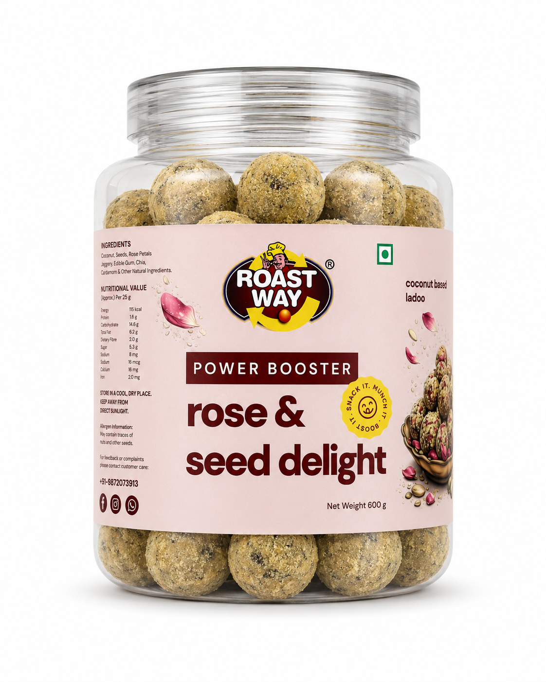 Roastway Rose & Seed Delight- 600gm
