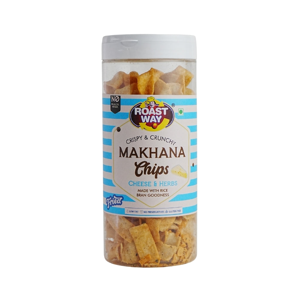 Makhana Chips (Cheese & Herbs) - Crispy and Creamy (150 g)