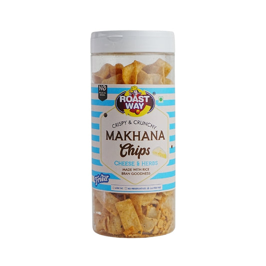 Makhana Chips (Cheese & Herbs) - Crispy and Creamy (150 g)