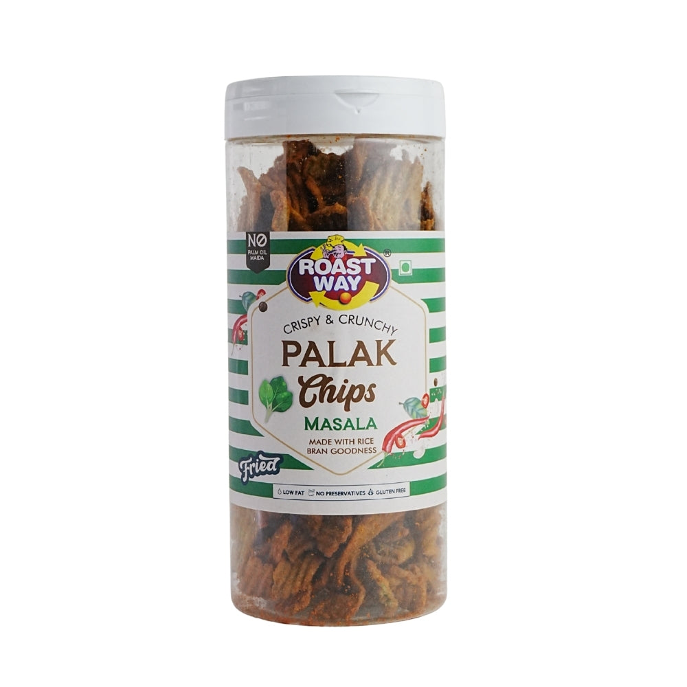 Palak Chips Masala – Crispy & Crunchy Spinach Chips (150 g)