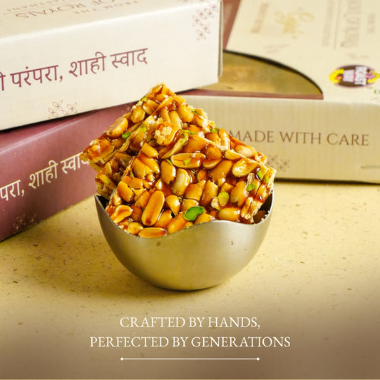 Peanut Chikki Gajak - Crunchy & Traditional (500g)