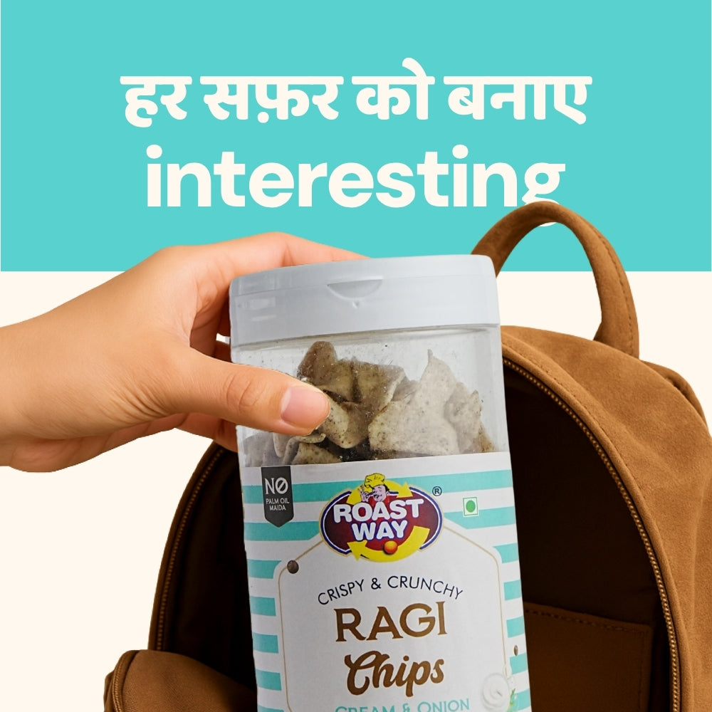 Ragi Chips (Cream & Onion) - Crispy, Creamy & Guilt-Free (150 g)