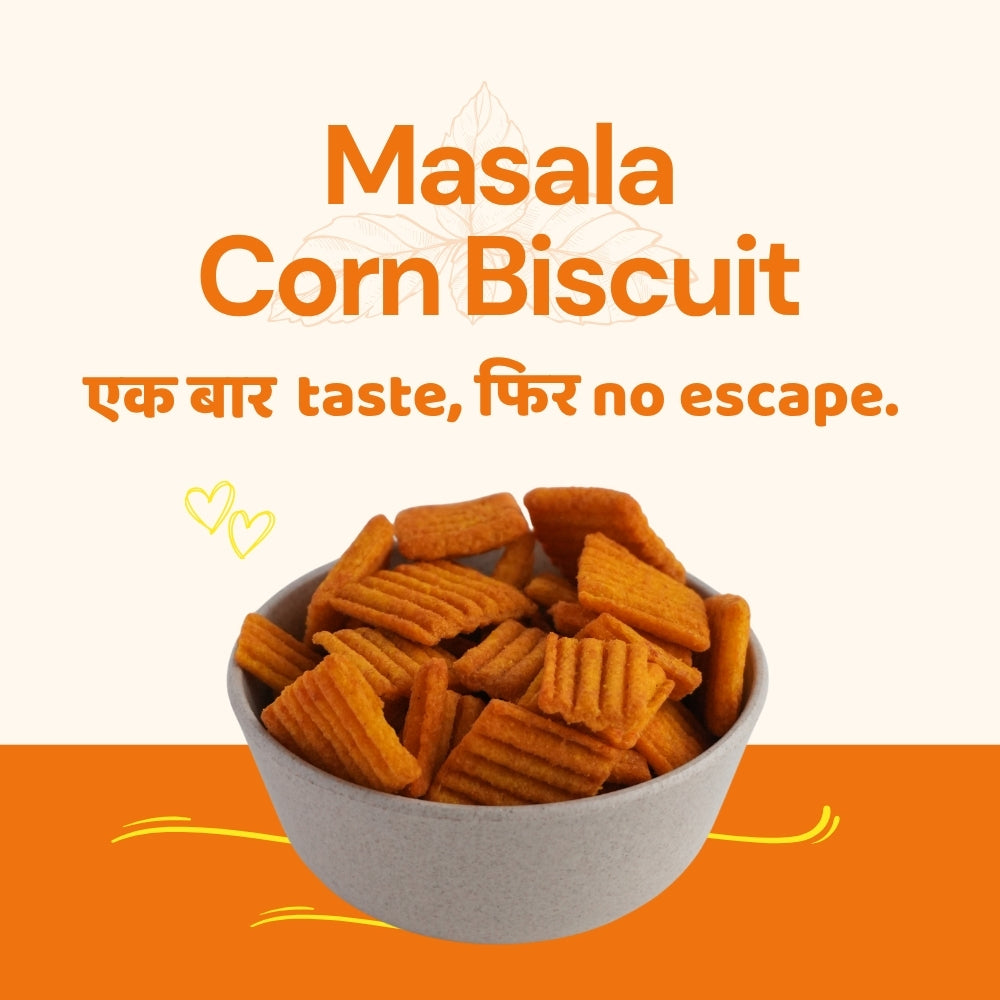 Corn Biscuit – Crispy, Golden & Guilt-Free Crunch (150 g)
