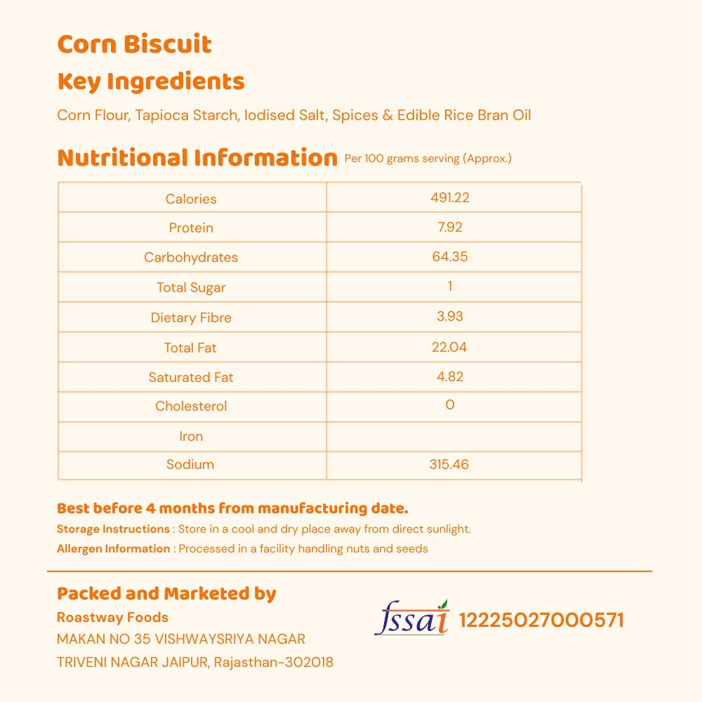 Corn Tikka (Peri Peri) - 150g