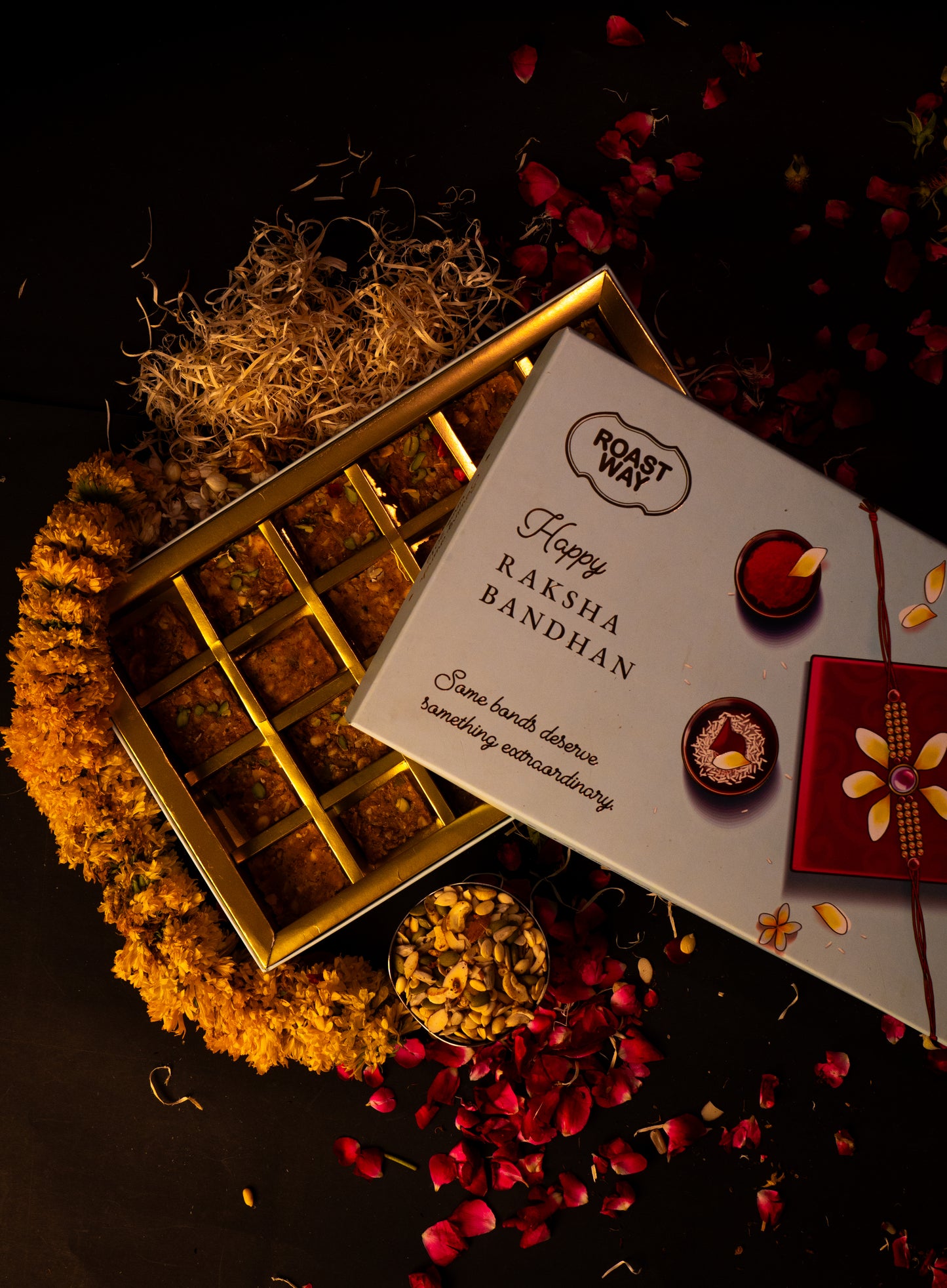 Shree Ras – Mishri Gulkand & Roasted Nut Sweet | Rakhi Special Box | 500g